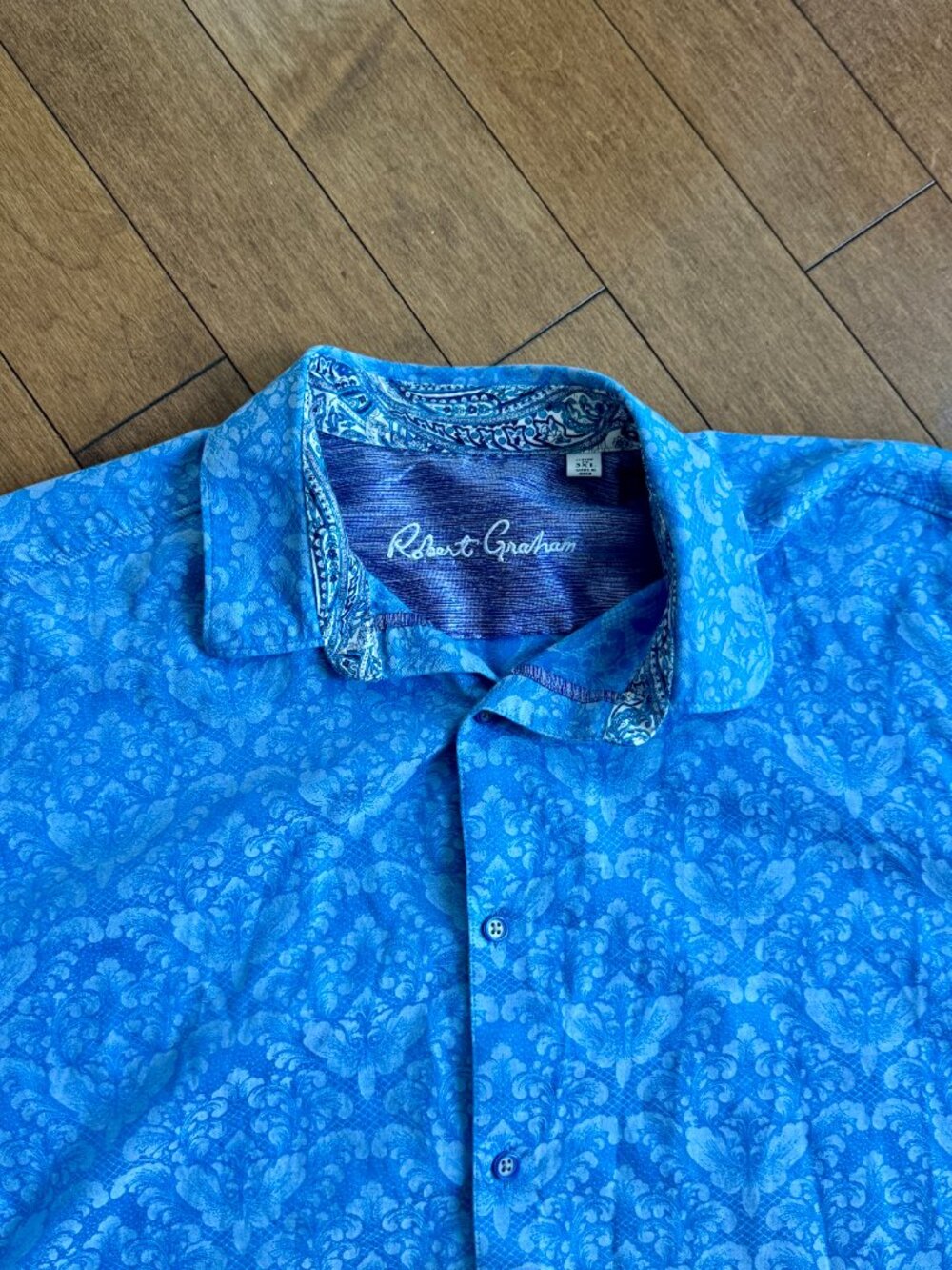 Robert Graham "Bayview" Texturized Jacquard Paisley Luxury Shirt - Men's 3XL